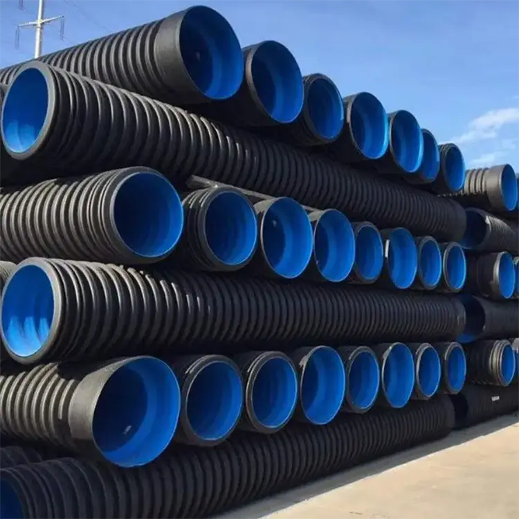 HDPE Tubo de corrugado de parede dupla