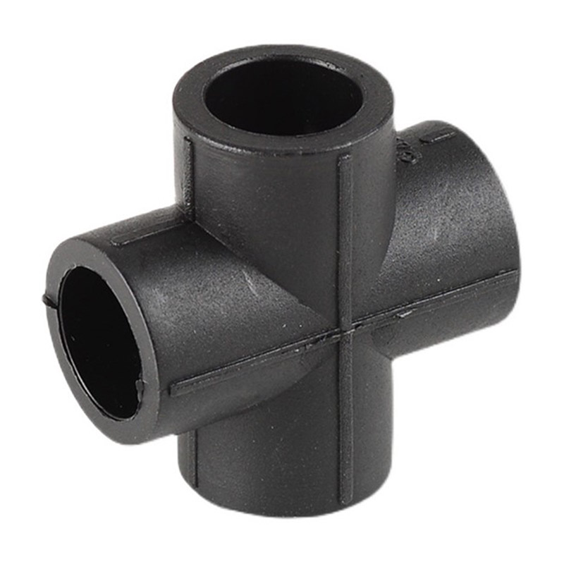 Juntas transversais iguais HDPE para conexão de tubos Juntas transversais iguais HDPE para conexão de tubos