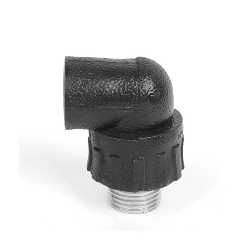 Cotovelo de rosca externa HDPE para conexão de tubo