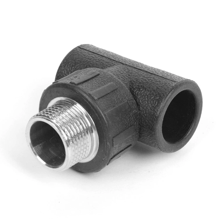 T-shirt de rosqueamento masculino HDPE para conexão híbrida